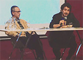 José Miguel Onaindia y Pablo Rubio en mesa de disertación