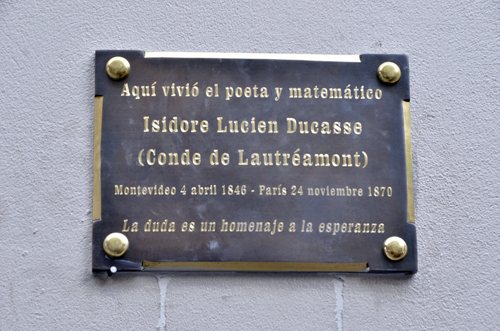 Placa homenaje a Ducasse Placa homenaje a Ducasse