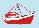 Barco, parte del diseño del material impreso